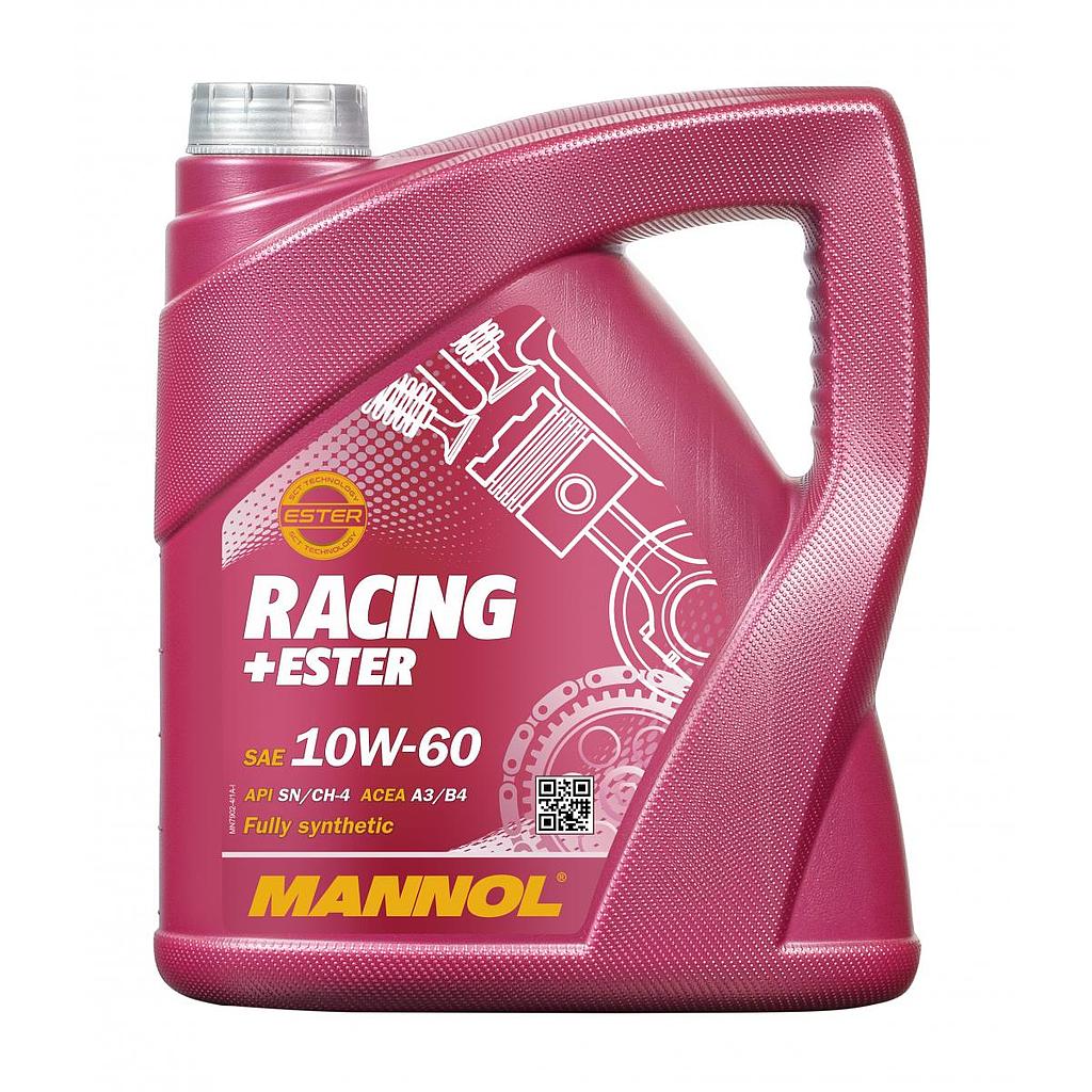 ACEITE MOTOR 10W60 SINTETICO RACING+ESTER 4L