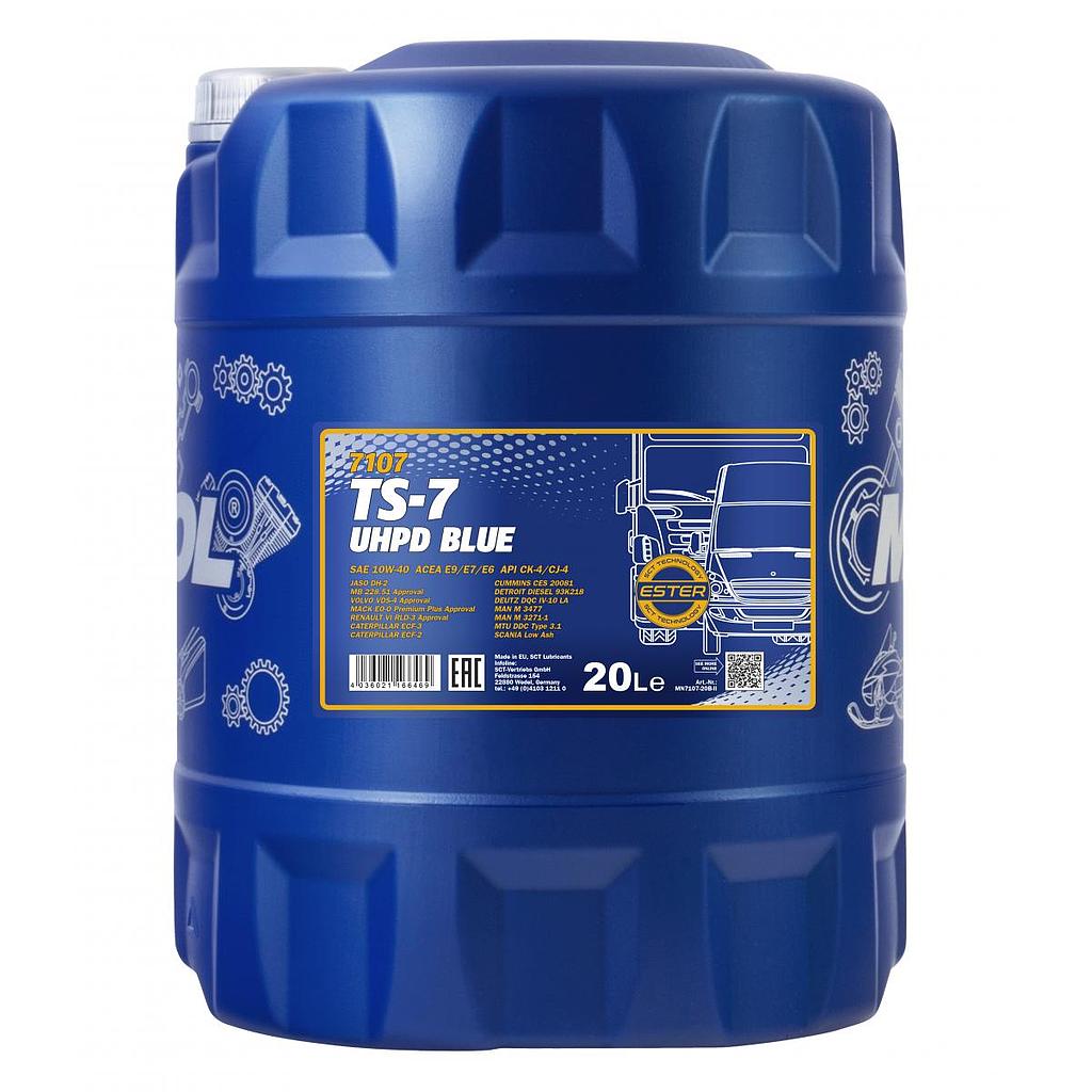 ACEITE MOTOR 10W40 TS-7 CI-4/SL ACEA E7/A3/B4 UHPD 20L