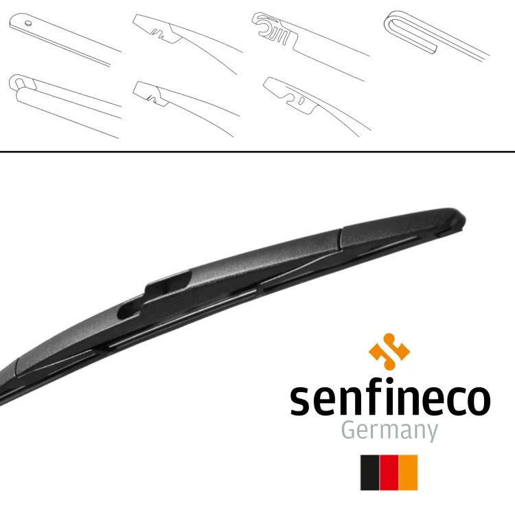 PLUMILLA 15" 375MM TRASERA MULTICONECTOR SENFINECO