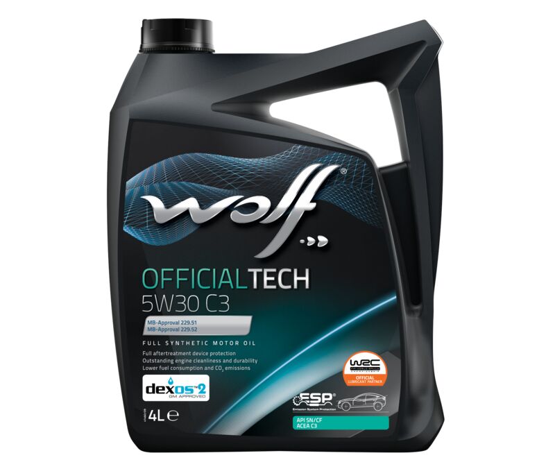 ACEITE MOTOR 5W30 SINTETICO OFFICIALTECH 4L WOLF