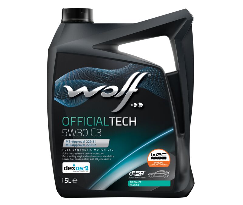 ACEITE MOTOR 5W30 SINTETICO OFFICIALTECH 5L WOLF
