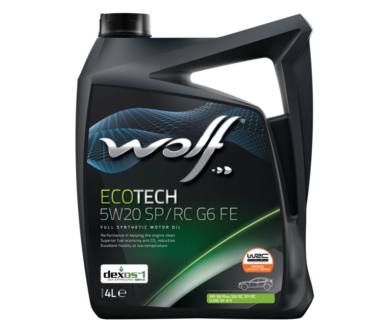ACEITE MOTOR 5W20 ECOTECH SP/RC G6 FE 4L WOLF
