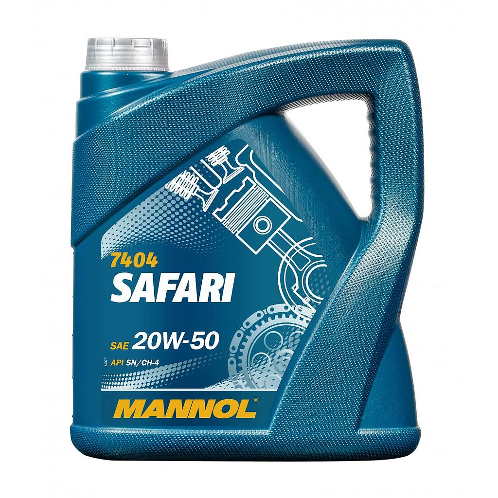 ACEITE MOTOR 20W50 MINERAL SAFARI SG/CD 4L MANNOL GERMANY