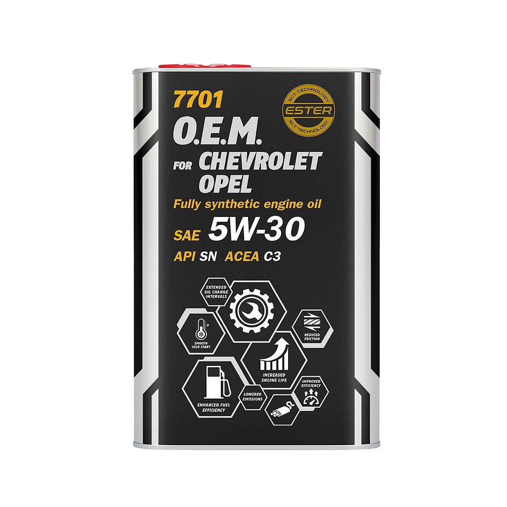 ACEITE MOTOR 5W30 SINTETICO O.E.M.  CHEVROLET/OPEL 1L