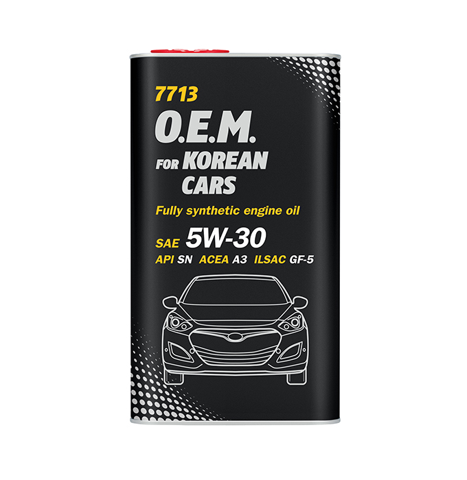 ACEITE MOTOR 5W30 SINTETICO O.E.M.  HYUNDAI/KIA 4L METALICO