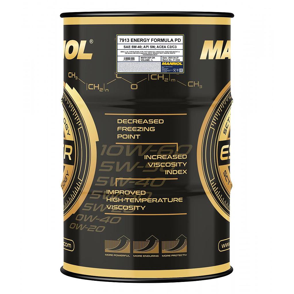 ACEITE MOTOR 5W40 SINTETICO FORMULA PD 208L