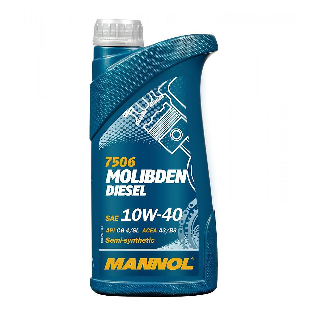 ACEITE MOTOR 10W40 SEMISINTETICO MOLIBDEN DIESEL  SL/CF 1L