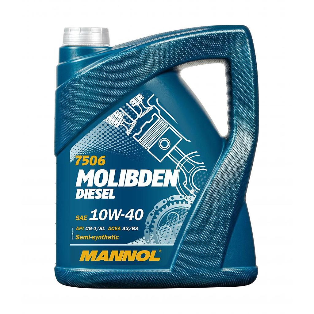ACEITE MOTOR 10W40 SEMISINTETICO MOLIBDEN DIESEL  SL/CF 5L