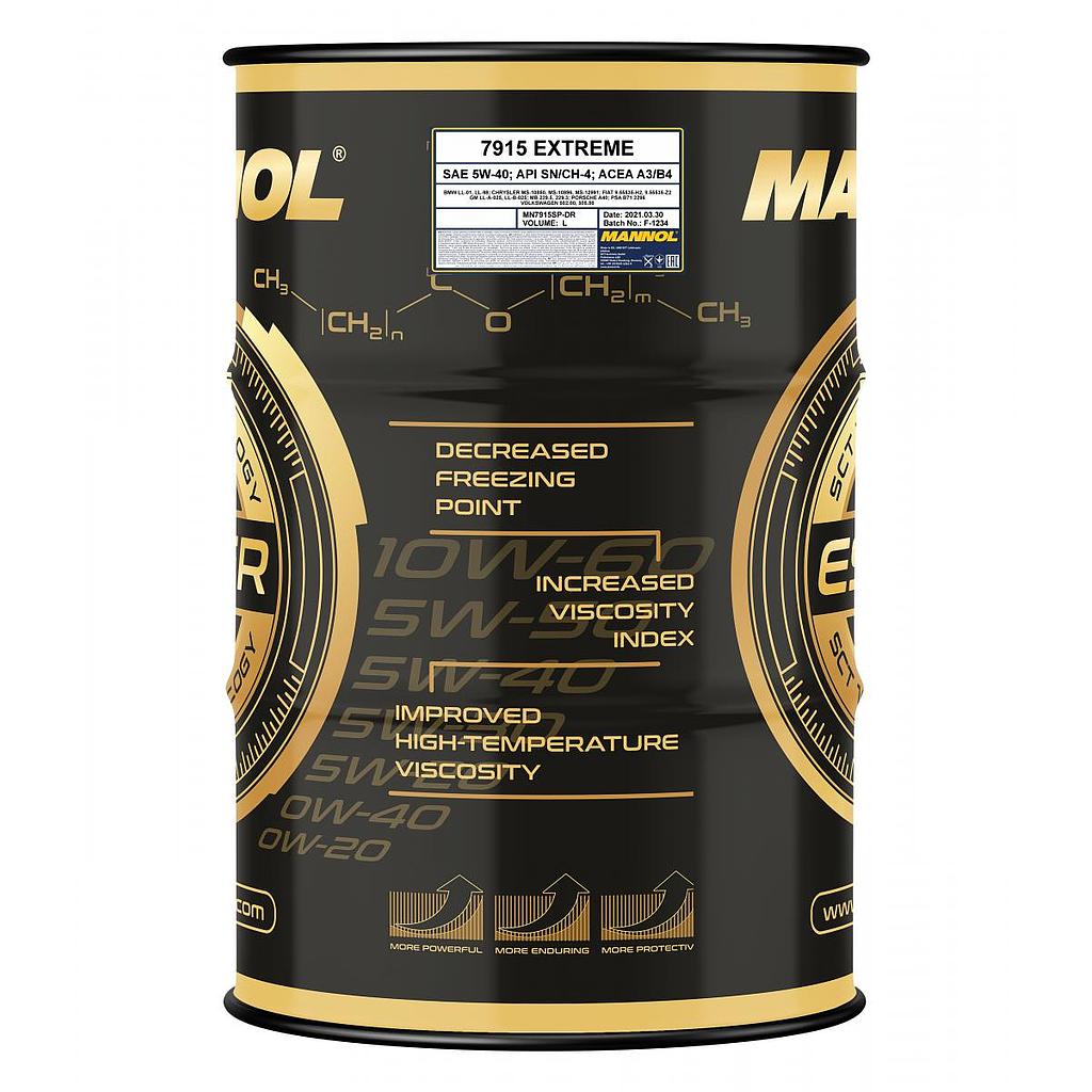 ACEITE MOTOR 5W40 SINTETICO EXTREME SL/CF 208L
