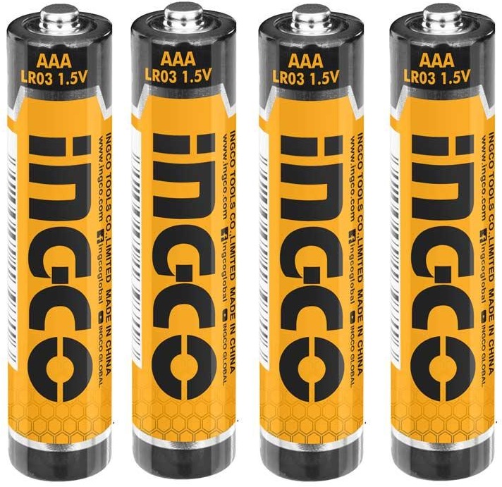 BATERIA ALKALINA AAA 1.5V INGCO