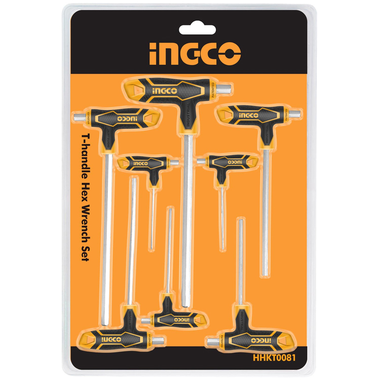 JUEGO 8PCS LLAVES "T" HEXAG