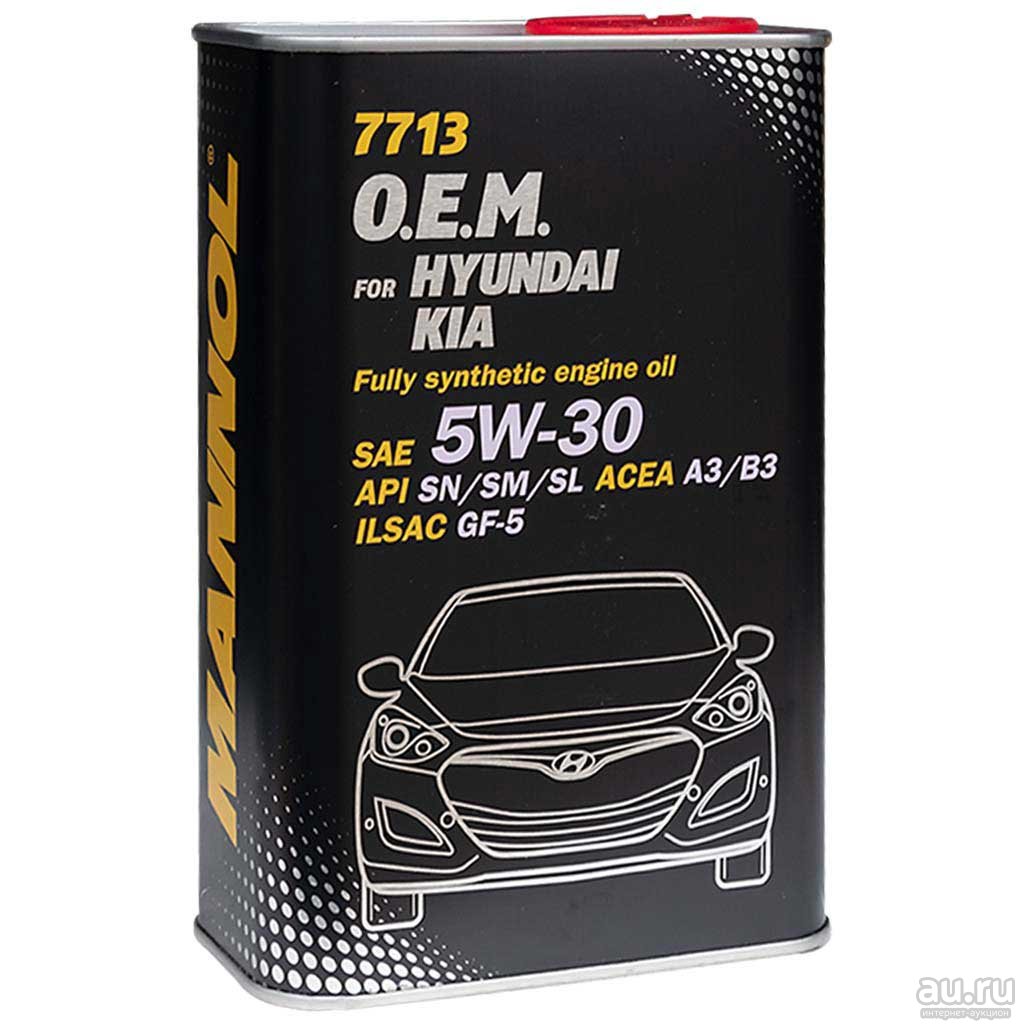 ACEITE MOTOR 5W30 SINTETICO O.E.M.  HYUNDAI/KIA 1L