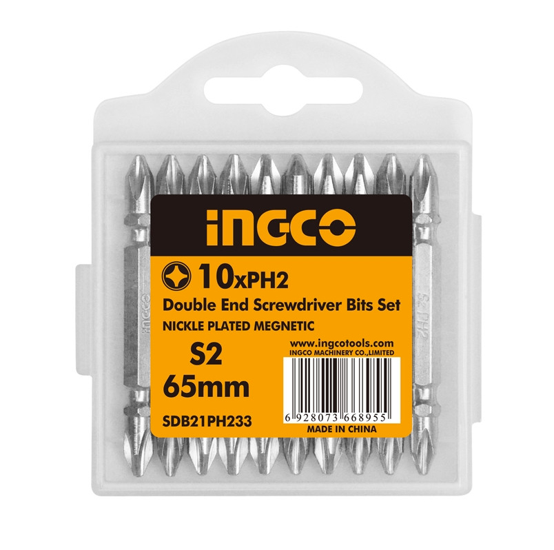 SET 10 PUNTAS PH2-SL6 65MM