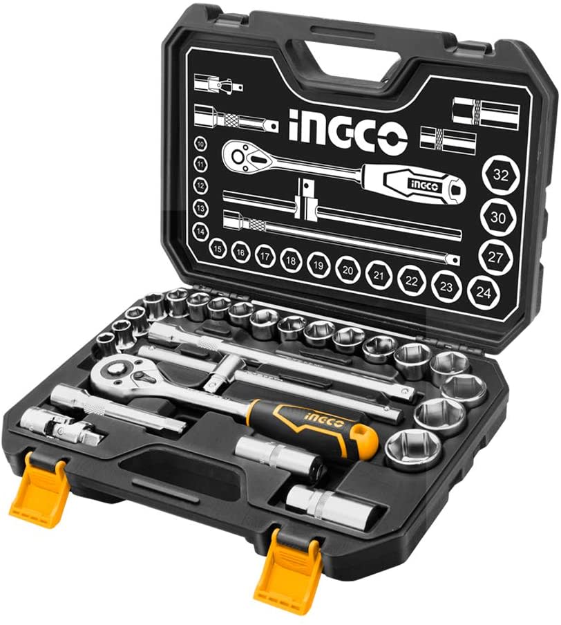 SET DADOS 1/2&quot; 25 PCS INGCO