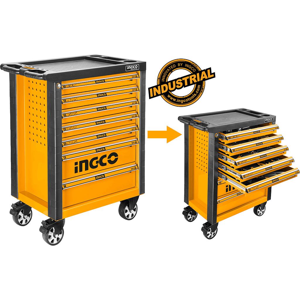 SET DE HERRAMIENTAS 162PCS GABINETE METALICO