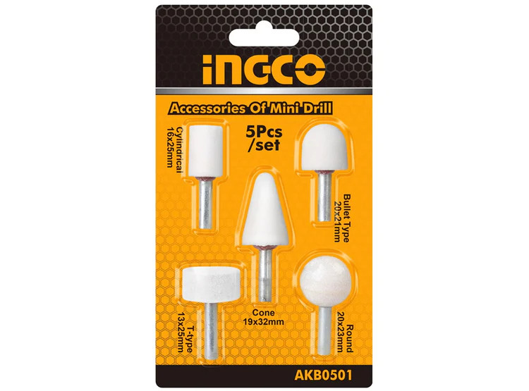 SET LIMAS/FRESADORA TALADRO 5 PCS INGCO