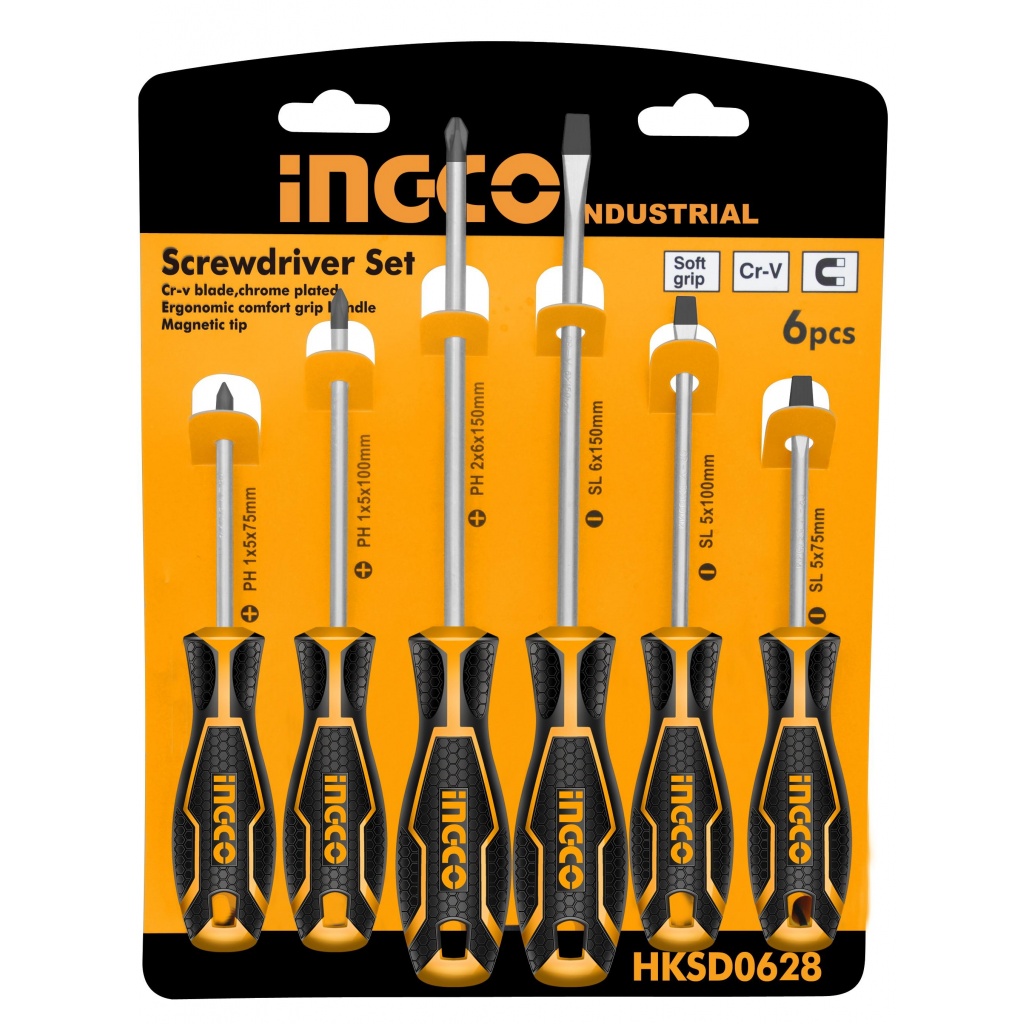 SET 6 DESTORNILLADORES INGCO